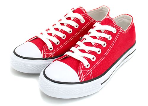 Дамски класически кецове в червено 130 CV