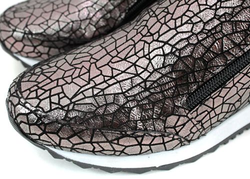 Дамски спортни обувки в цвят никел - Луизиана