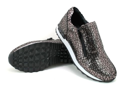 Дамски спортни обувки в цвят никел - Луизиана