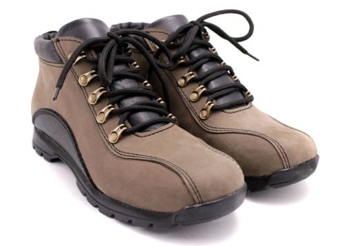 Мъжки боти от естествена кожа в цвят визон 611 VZ~