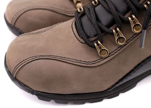 Мъжки боти от естествена кожа в цвят визон 611 VZ~