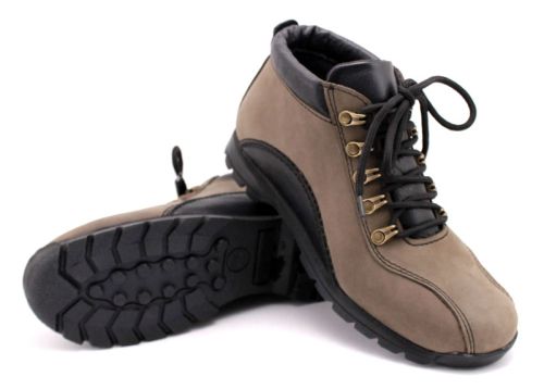 Мъжки боти от естествена кожа в цвят визон 611 VZ~