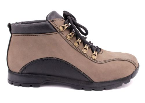 Мъжки боти от естествена кожа в цвят визон 611 VZ~