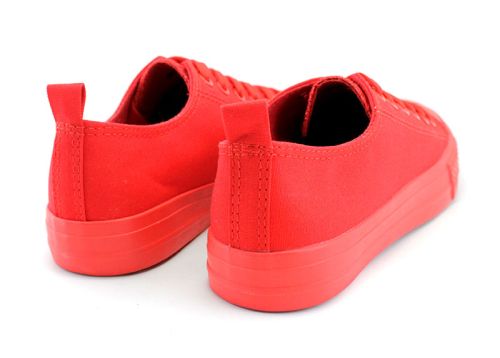 Дамски едноцветни кецове изцяло в червено 192  CV