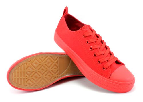 Дамски едноцветни кецове изцяло в червено 192  CV