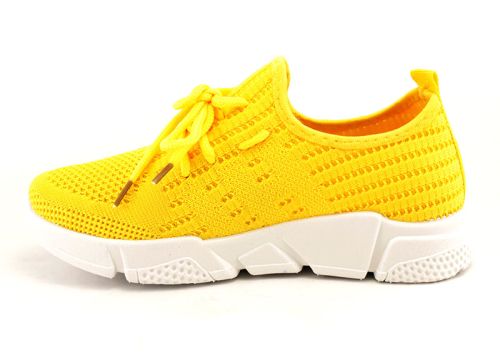 Дамски маратонки в жълто - 1753 JT