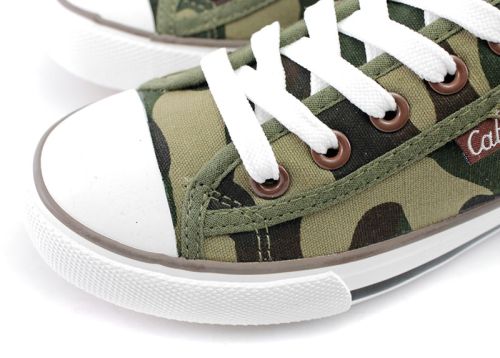 Дамски камуфлажни кецове в зелено 6012 ZK