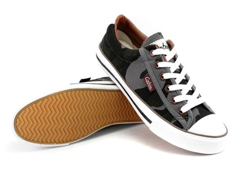 Дамски камуфлажни кецове в сиво 6012 SK