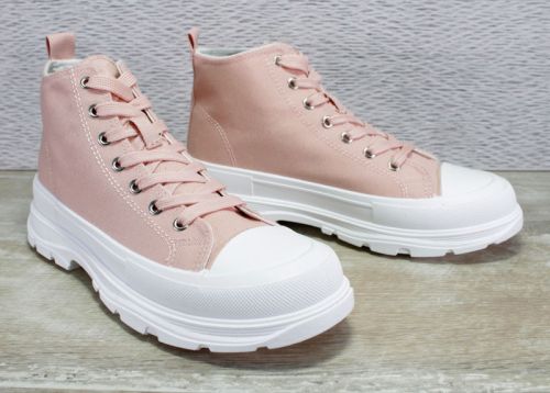 Дамски,високи кецове в розово, модел Даря