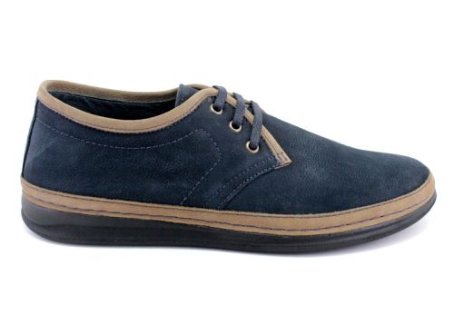 Преоценени мъжки обувки в тъмно син - Модел Филип.