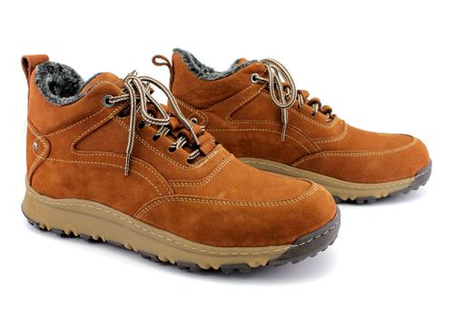 Мъжки туристически боти в цвят тютюн, модел Сантяго
