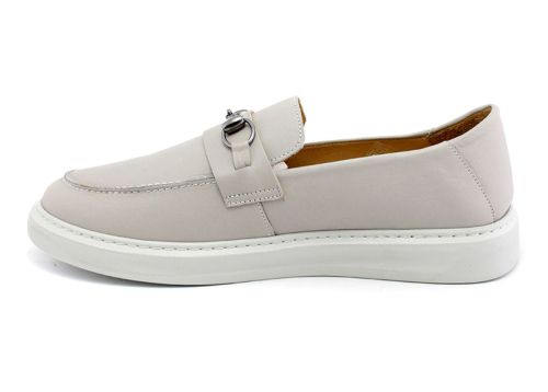 Мъжки мокасини в сив цвят - Модел Франсис