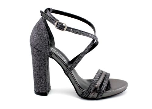 Дамски, официални сандали в черно - Модел Сюзън