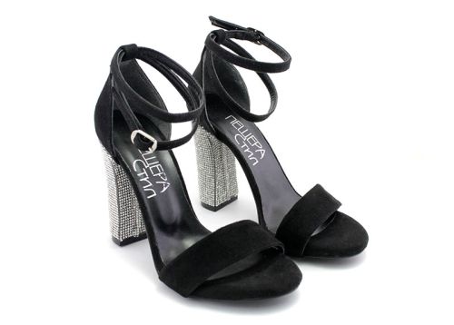 Дамски, официални сандали в черно - Модел Грация