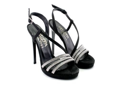 Дамски, официални сандали в черно - Модел Бланка