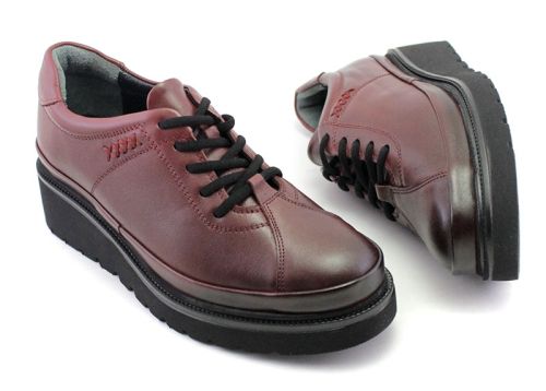 Дамски ежедневни обувки в бордо - Модел Илона