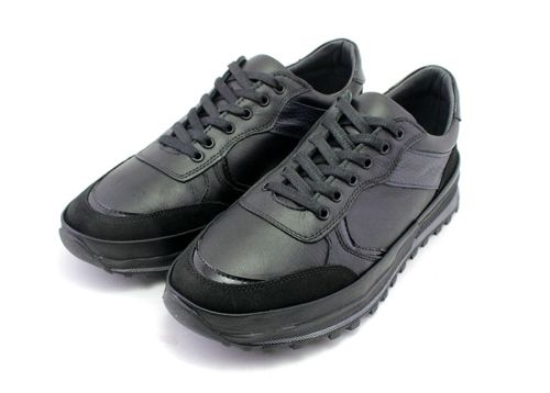 Мъжки, спортни обувки в черно - Модел Кристиано