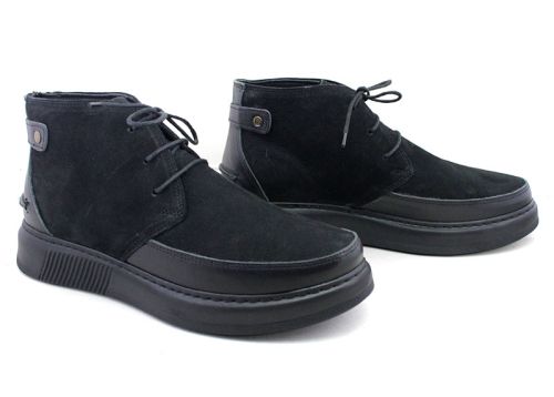 Мъжки спортни боти в черно, модел Алън.~