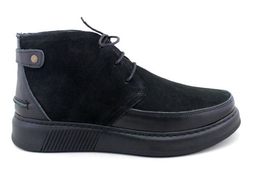 Мъжки спортни боти в черно, модел Алън.~