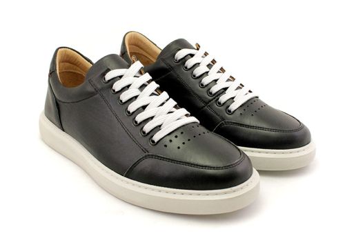 Мъжки, ежедневни обувки в черен цвят - Модел Десислав.