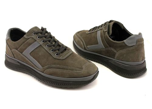 Мъжки, ежедневни обувки в сиво - Модел Ноа.