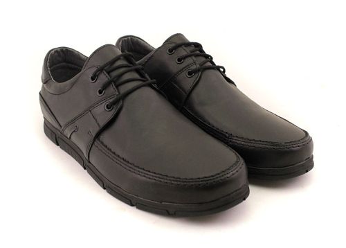 Мъжки, ежедневни обувки в черно - Модел Симеон.