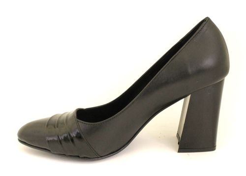 Pantofi formali dama din piele naturala si lac negru - ModelMika