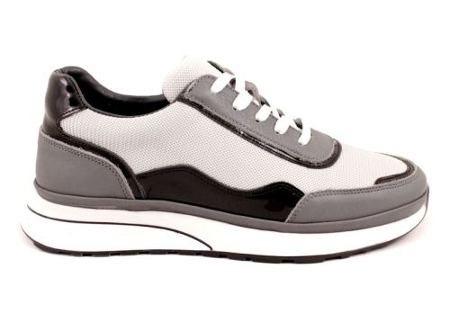 Мъжки спортни обувки в сиво - Модел Дориан