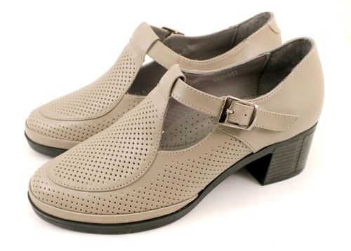 Pantofi casual dama din piele intoarsa - Model Carmelina.