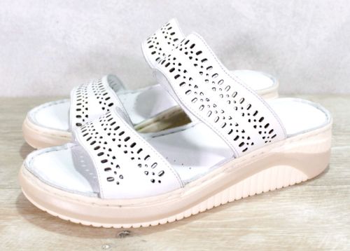 Дамски чехли в бяло - модел Милана