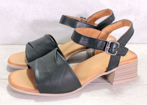 Sandale dama din piele naturala de culoare neagra - Model Alexa.