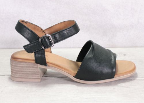 Sandale dama din piele naturala de culoare neagra - Model Alexa.