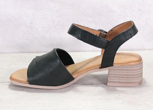 Sandale dama din piele naturala de culoare neagra - Model Alexa.