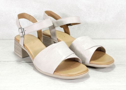 Sandale dama din piele naturala de culoare taup - Model Alexa.