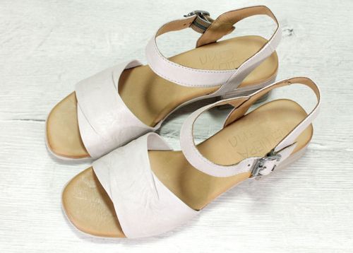 Sandale dama din piele naturala de culoare taup - Model Alexa.