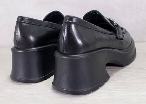 Pantofi casual dama din piele naturala de culoare neagra - Model Dulcinea.