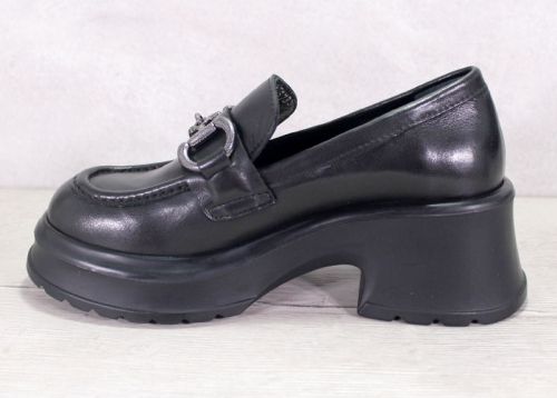 Pantofi casual dama din piele naturala de culoare neagra - Model Dulcinea.