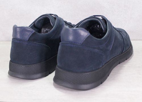 Мъжки ежедневни обувки от естествен набук с декоративни кожени елементи - модел Urban Luxe