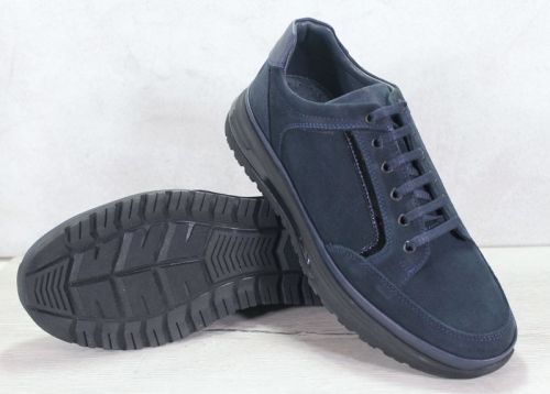 Мъжки ежедневни обувки в тъмно синьо - модел City Sleek.