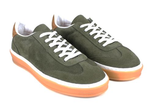 Шик дамски сникърси в зелено - модел Сияние