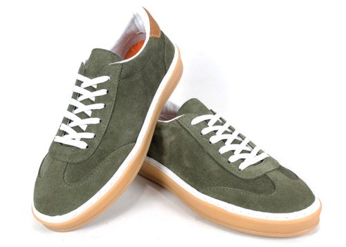 Шик дамски сникърси в зелено - модел Сияние