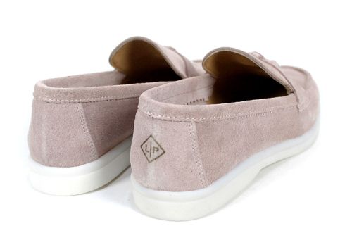 Дамски мокасини в розово - модел Мистика.