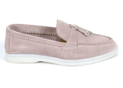 Дамски мокасини в розово - модел Мистика.