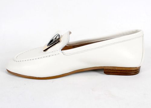 Дамски балерини от естествена кожа в светло бежово /шампанско/ - модел Princesa de la luna.