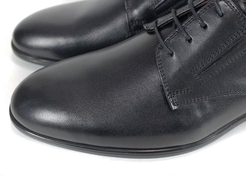 Мъжки официални обувки от естествена кожа в черно - модел Imperial Step