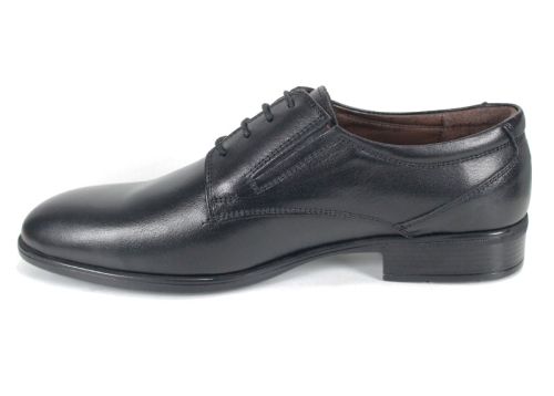 Мъжки официални обувки от естествена кожа в черно - модел Imperial Step