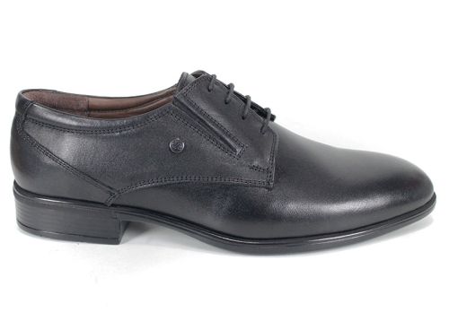 Мъжки официални обувки от естествена кожа в черно - модел Imperial Step