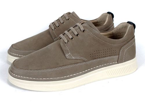 Мъжки обувки от естествен набук във визон - модел Titan Step