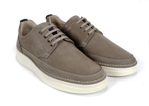 Мъжки обувки от естествен набук във визон - модел Titan Step