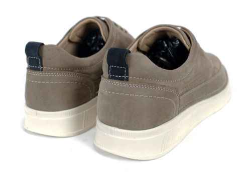 Мъжки обувки от естествен набук във визон - модел Titan Step